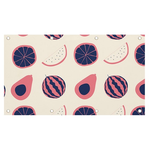 Fruits Halves Pattern Design Banner and Sign 7  x 4  from ArtsNow.com Front