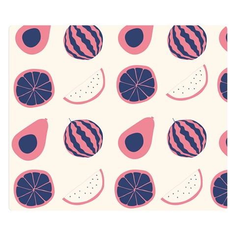 Fruits Halves Pattern Design Premium Plush Fleece Blanket (Small) from ArtsNow.com 50 x40  Blanket Front