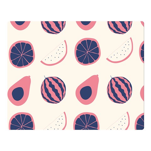 Fruits Halves Pattern Design Premium Plush Fleece Blanket (Large) from ArtsNow.com 80 x60  Blanket Front
