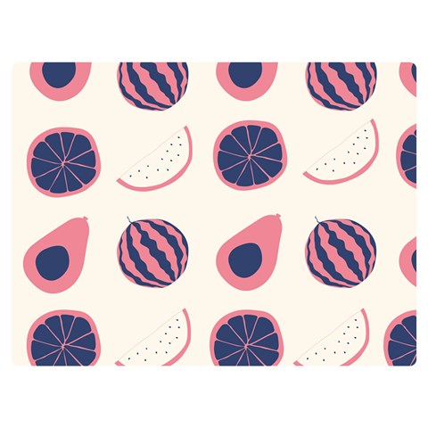 Fruits Halves Pattern Design Premium Plush Fleece Blanket (Extra Small) from ArtsNow.com 40 x30  Blanket Front