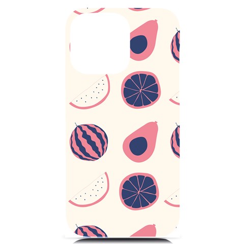 Fruits Halves Pattern Design iPhone 14 Pro Max Black UV Print Case from ArtsNow.com Front