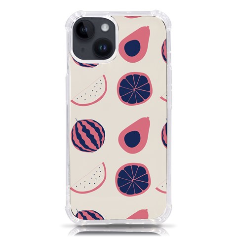 Fruits Halves Pattern Design iPhone 14 TPU UV Print Case from ArtsNow.com Front