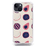 Fruits Halves Pattern Design iPhone 14 TPU UV Print Case