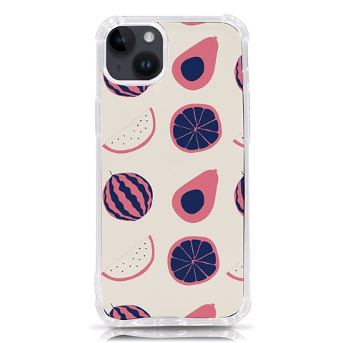 Fruits Halves Pattern Design iPhone 14 Plus TPU UV Print Case from ArtsNow.com Front