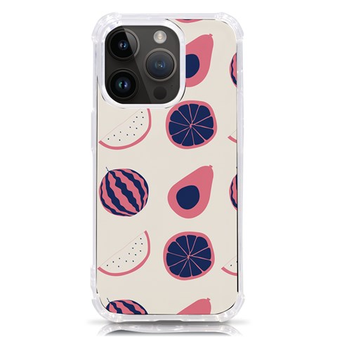 Fruits Halves Pattern Design iPhone 14 Pro TPU UV Print Case from ArtsNow.com Front