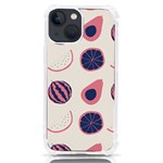 Fruits Halves Pattern Design iPhone 13 mini TPU UV Print Case