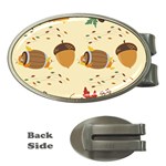 Leaves Foliage Acorns Barrel Money Clips (Oval) 