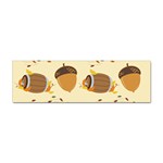 Leaves Foliage Acorns Barrel Sticker (Bumper)