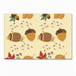 Leaves Foliage Acorns Barrel Postcard 4 x 6  (Pkg of 10)