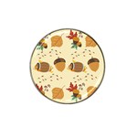 Leaves Foliage Acorns Barrel Hat Clip Ball Marker (10 pack)