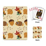 Leaves Foliage Acorns Barrel Playing Cards Single Design (Rectangle)