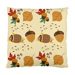 Leaves Foliage Acorns Barrel Standard Cushion Case (Two Sides)