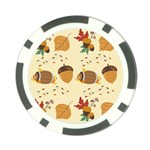 Leaves Foliage Acorns Barrel Poker Chip Card Guard (10 pack)