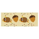 Leaves Foliage Acorns Barrel Banner and Sign 8  x 3 