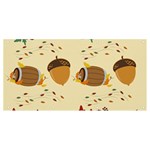 Leaves Foliage Acorns Barrel Banner and Sign 8  x 4 
