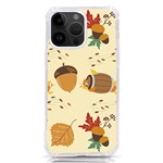 Leaves Foliage Acorns Barrel iPhone 14 Pro Max TPU UV Print Case