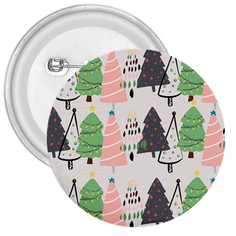 Christmas Trees Icons 3  Buttons from ArtsNow.com Front