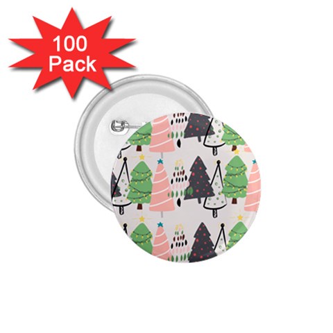 Christmas Trees Icons 1.75  Buttons (100 pack)  from ArtsNow.com Front