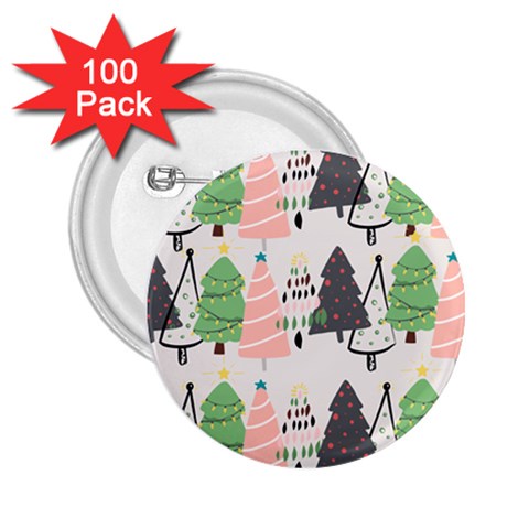 Christmas Trees Icons 2.25  Buttons (100 pack)  from ArtsNow.com Front