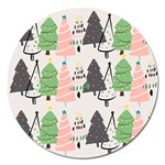 Christmas Trees Icons Magnet 5  (Round)