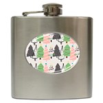 Christmas Trees Icons Hip Flask (6 oz)