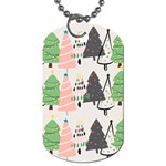 Christmas Trees Icons Dog Tag (Two Sides)