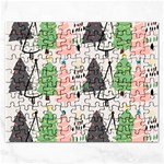 Christmas Trees Icons Rectangular Jigsaw Puzzl