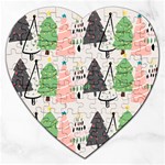 Christmas Trees Icons Jigsaw Puzzle (Heart)