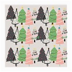 Christmas Trees Icons Medium Glasses Cloth