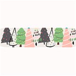 Christmas Trees Icons Large Bar Mat