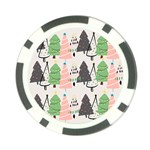 Christmas Trees Icons Poker Chip Card Guard (10 pack)