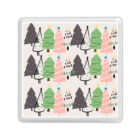 Christmas Trees Icons Memory Card Reader (Square) from ArtsNow.com Front