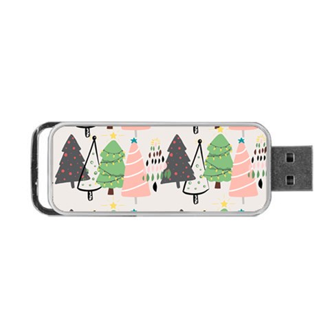 Christmas Trees Icons Portable USB Flash (Two Sides) from ArtsNow.com Back