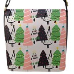 Christmas Trees Icons Flap Closure Messenger Bag (S)