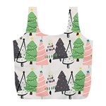 Christmas Trees Icons Full Print Recycle Bag (L)
