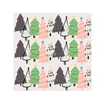 Christmas Trees Icons Square Satin Scarf (30  x 30 )