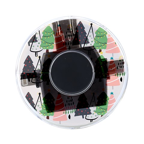 Christmas Trees Icons On Back