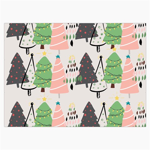 Christmas Trees Icons Roll Up Canvas Pencil Holder (M) from ArtsNow.com Front