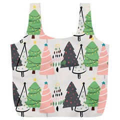 Christmas Trees Icons Full Print Recycle Bag (XXL) from ArtsNow.com Back