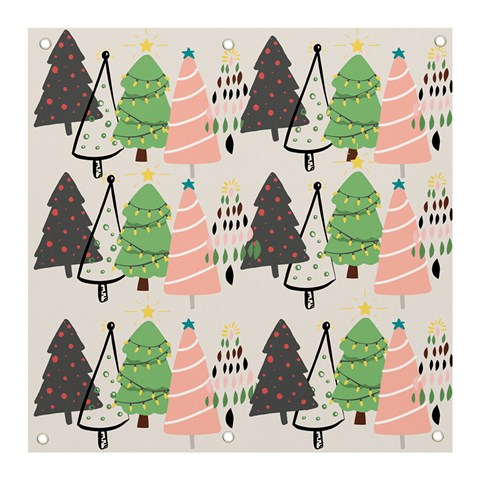 Christmas Trees Icons Banner and Sign 3  x 3  from ArtsNow.com Front