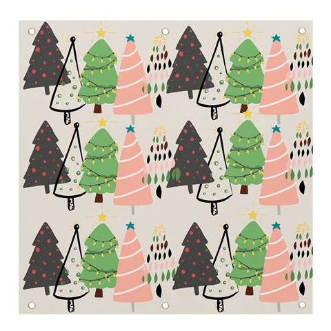 Christmas Trees Icons Banner and Sign 4  x 4  from ArtsNow.com Front