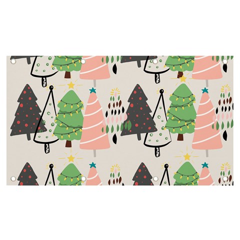 Christmas Trees Icons Banner and Sign 7  x 4  from ArtsNow.com Front