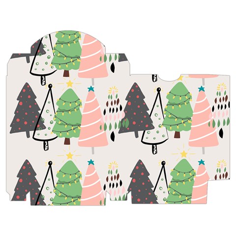 Christmas Trees Icons Playing Cards Single Design (Rectangle) with Custom Box from ArtsNow.com Poker Box