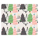 Christmas Trees Icons Premium Plush Fleece Blanket (Small)