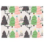 Christmas Trees Icons Premium Plush Fleece Blanket (Extra Small)