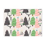 Christmas Trees Icons Crystal Sticker (A4)