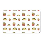 Fries Taco Pattern Fast Food Magnet (Rectangular)