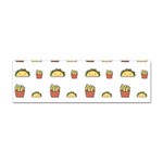 Fries Taco Pattern Fast Food Sticker Bumper (100 pack)