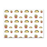 Fries Taco Pattern Fast Food Sticker A4 (10 pack)