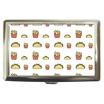 Fries Taco Pattern Fast Food Cigarette Money Case